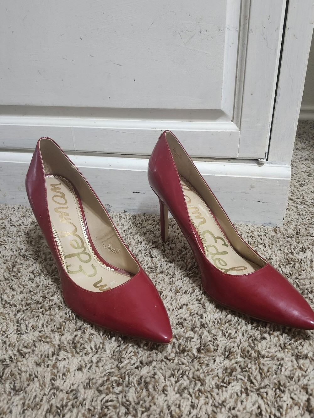 Sam Edelman Red Pointed-Toe Stiletto Pumps - Women 9.9